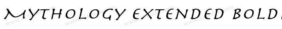 Mythology Extended BoldItalic字体转换